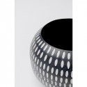 Vase Brodo noir et blanc 12cm Kare Design