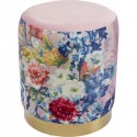 Tabouret Cherry Flower rose fleurs laiton Kare Design