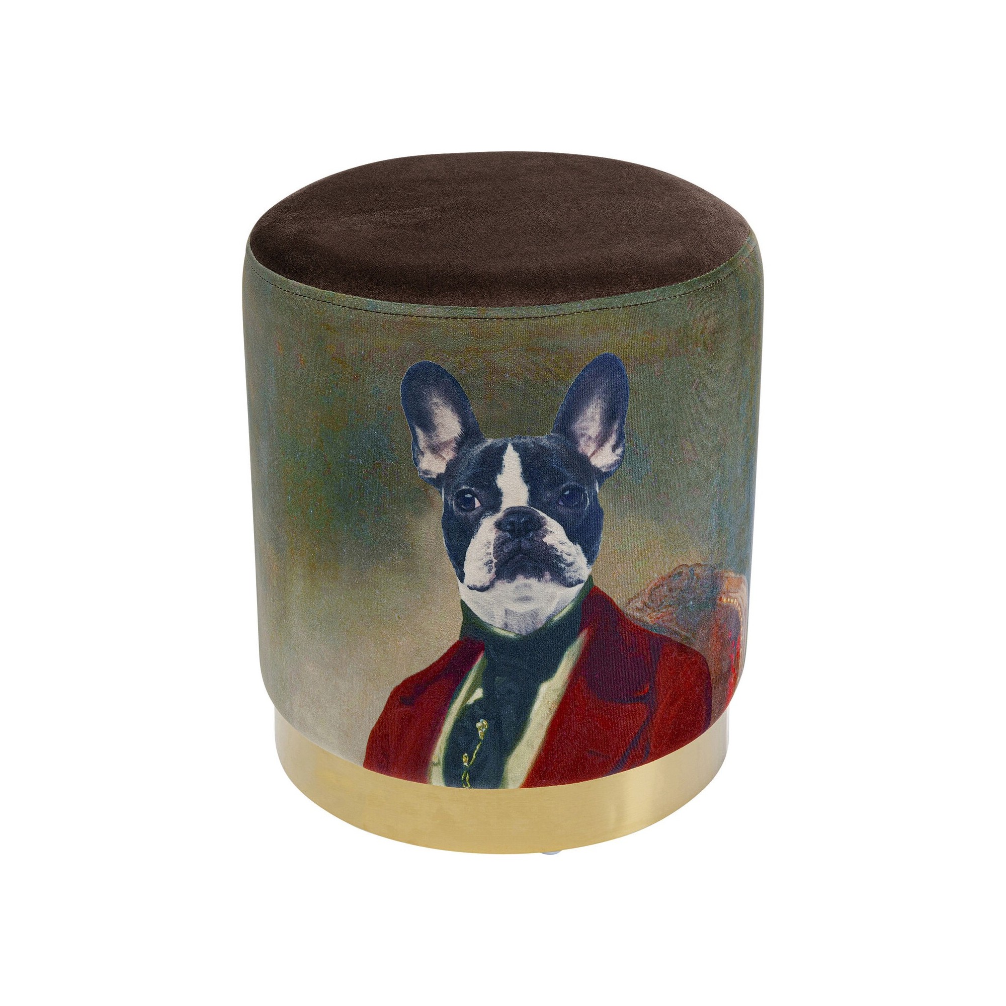 Tabouret Cherry monsieur chien laiton Kare Design