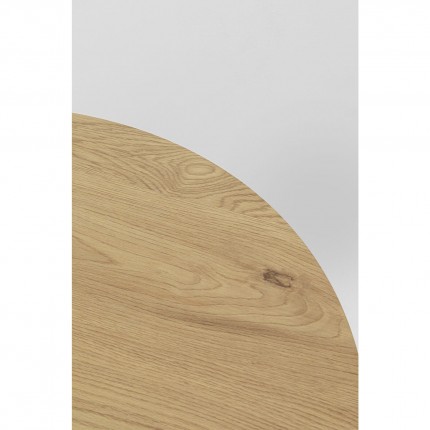 Table Schickeria 80cm chêne et blanche Kare Design