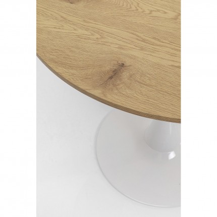 Table Schickeria 80cm chêne et blanche Kare Design