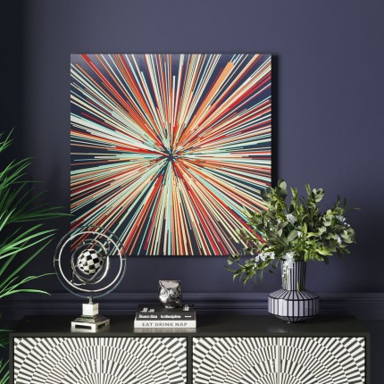 Tableau en verre Light Speed 100x100cm Kare Design 