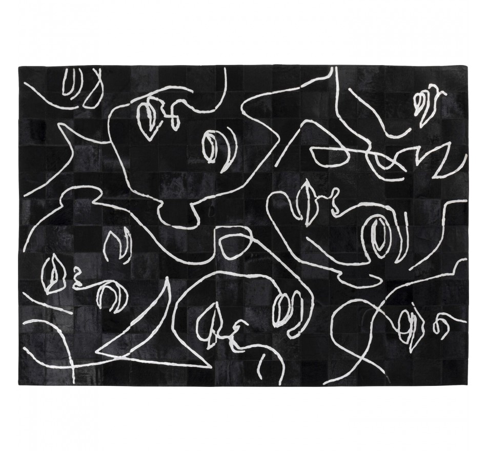 Carpet black faces 240x170cm Kare Design Carpet black faces 240x170cm Kare Design