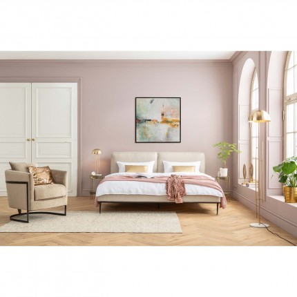 Peinture Frame Dust 120x120cm dorée Kare Design