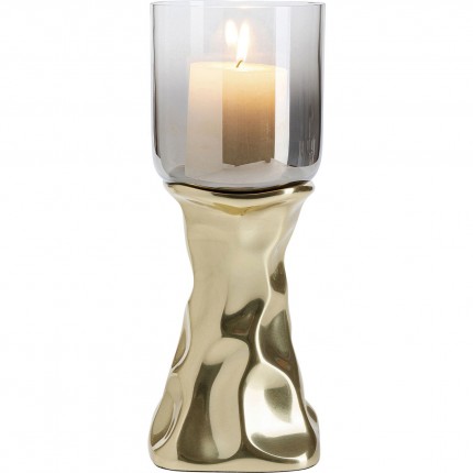 Bougeoir Jade doré 33cm Kare Design