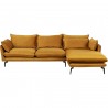 Canapé d'angle Monza droite velours ocre Kare Design