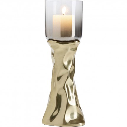 Bougeoir Jade doré 38cm Kare Design