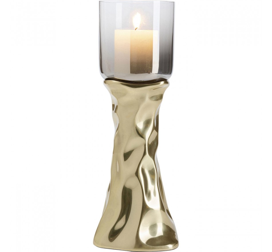 Bougeoir Jade doré 38cm Kare Design