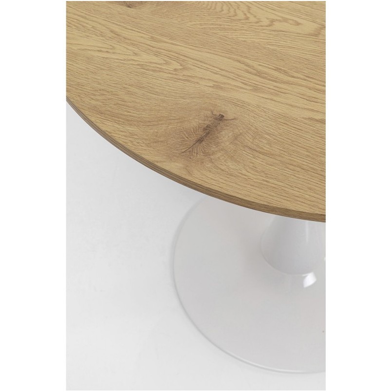 Table Schickeria 110cm chêne et blanc Kare Design