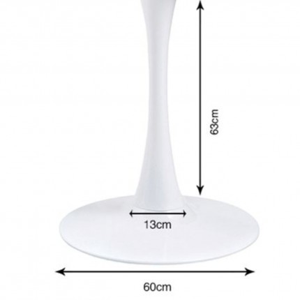 Table Schickeria 110cm chêne et blanc Kare Design