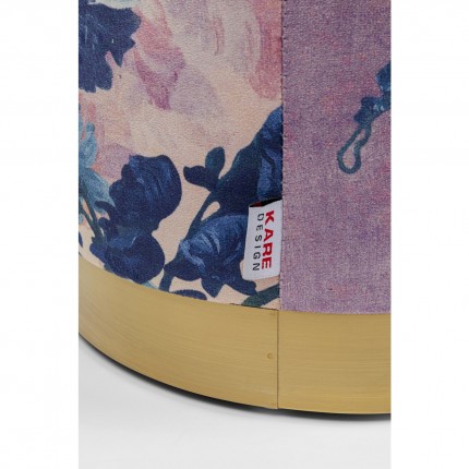 Tabouret Cherry Flower rose fleurs laiton Kare Design