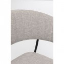 Chaise avec accoudoirs Belle grise Kare Design