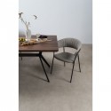 Chaise avec accoudoirs Belle grise Kare Design