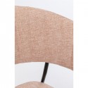 Chaise avec accoudoirs Belle rose Kare Design