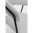 Chaise avec accoudoirs Belle grise Kare Design