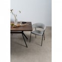 Chaise avec accoudoirs Belle grise Kare Design