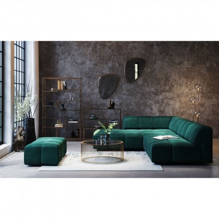 Canapé d'angle Belami gauche vert foncé Kare Design
