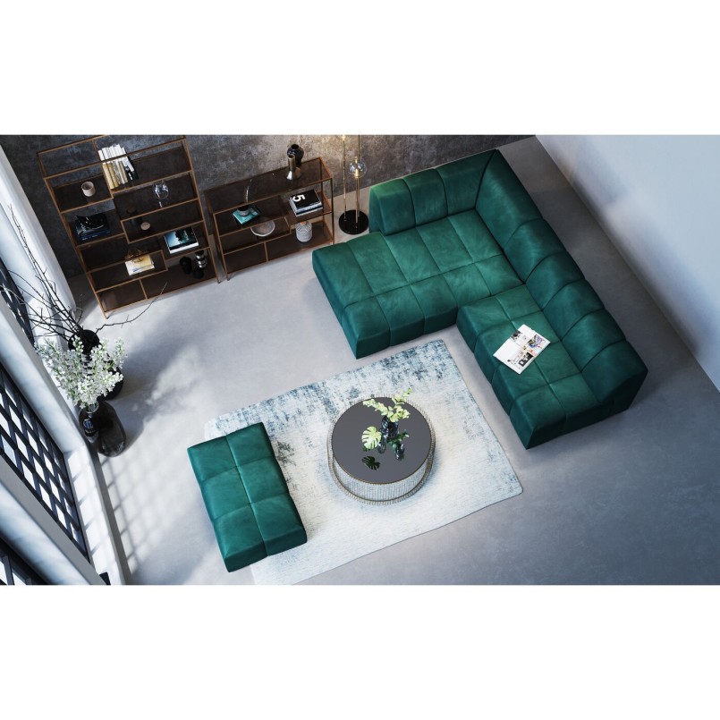 Canapé d angle Belami vert foncé gauche 265cm