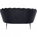 Canapé Water Lily 2 places velours noir et noir Kare Design