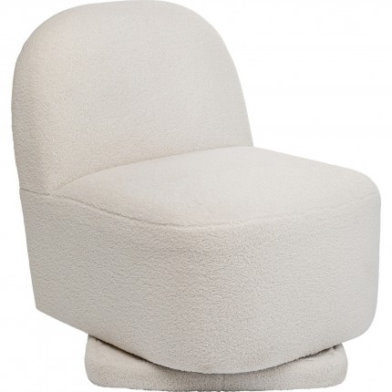 Fauteuil pivotant Ted crème Kare Design