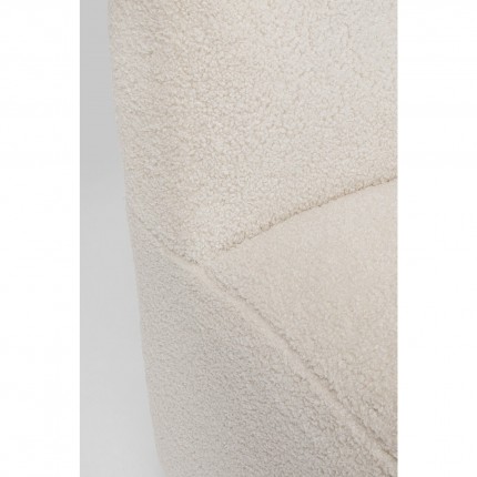 Fauteuil pivotant Ted crème Kare Design