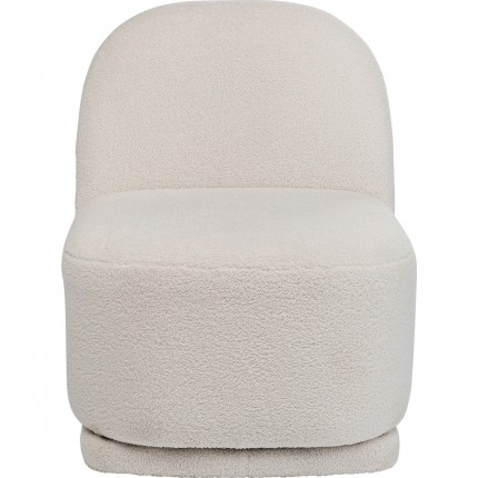 Fauteuil pivotant Ted crème Kare Design