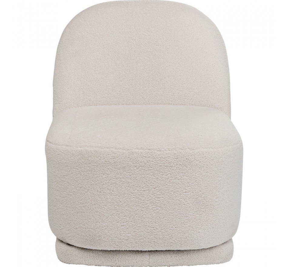 Fauteuil pivotant Ted crème Kare Design