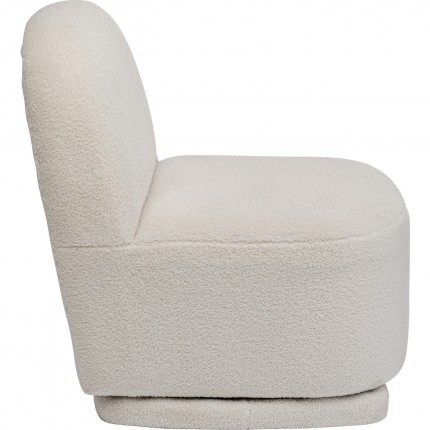 Fauteuil pivotant Ted crème Kare Design