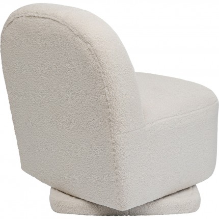Fauteuil pivotant Ted crème Kare Design