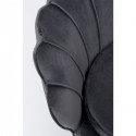 Canapé Water Lily 2 places velours gris et acier noir Kare Design