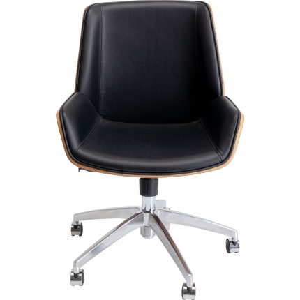 Chaise de bureau Rouven noire Kare Design Chaise de bureau Rouven noire Kare Design