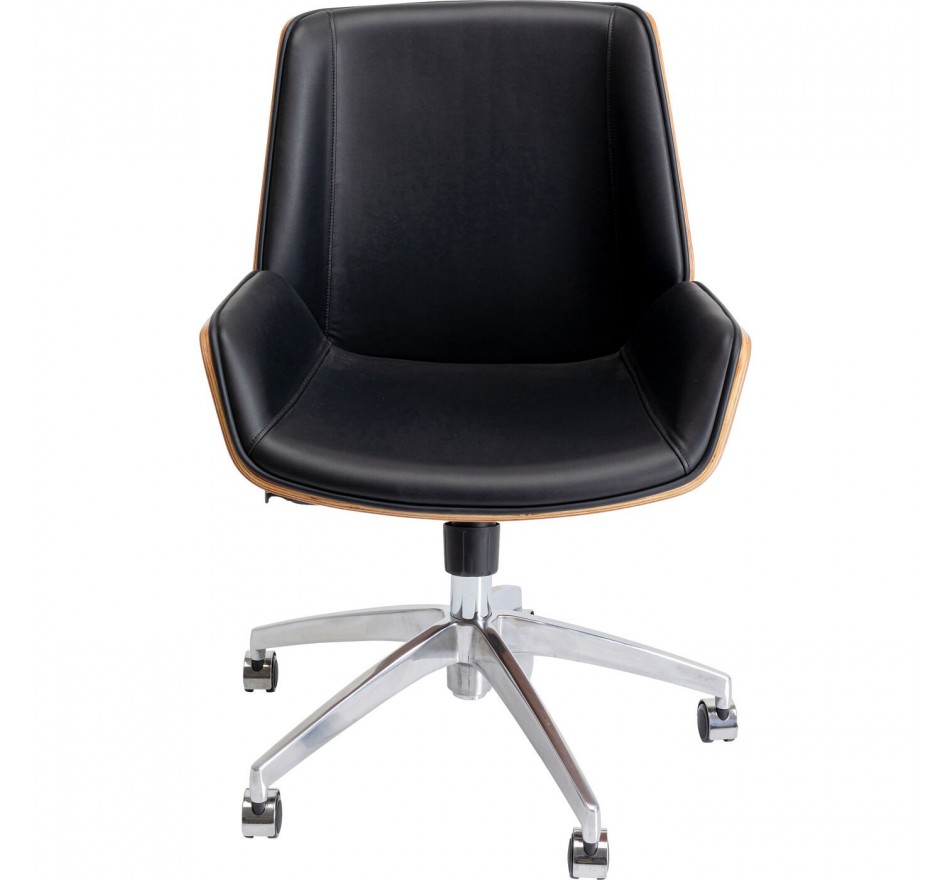 Chaise de bureau Rouven noire Kare Design