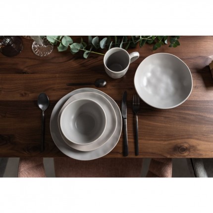 Assiettes Organic grises 20cm set de 4 Kare Design