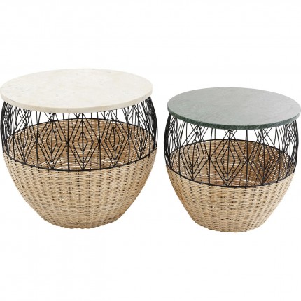 Tables d'appoint Esha set de 2 Kare Design