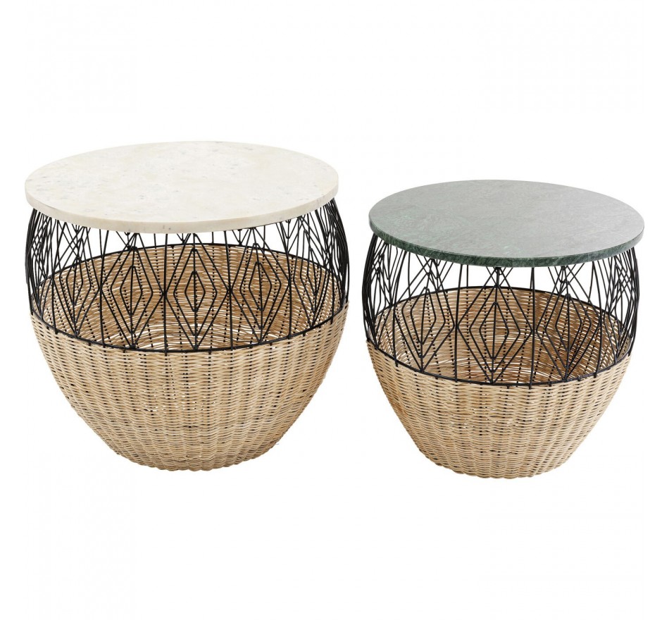 Tables d'appoint Esha set de 2 Kare Design