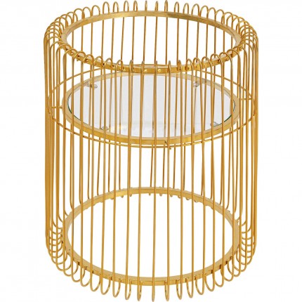 Table d'appoint Wire laiton 37cm Kare Design