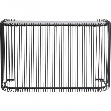 Console Wire noire 142x43cm Kare Design Console Wire noire 142x43cm Kare Design