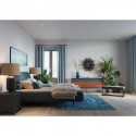 Lit boxspring Luna bleu 180x200cm Kare Design