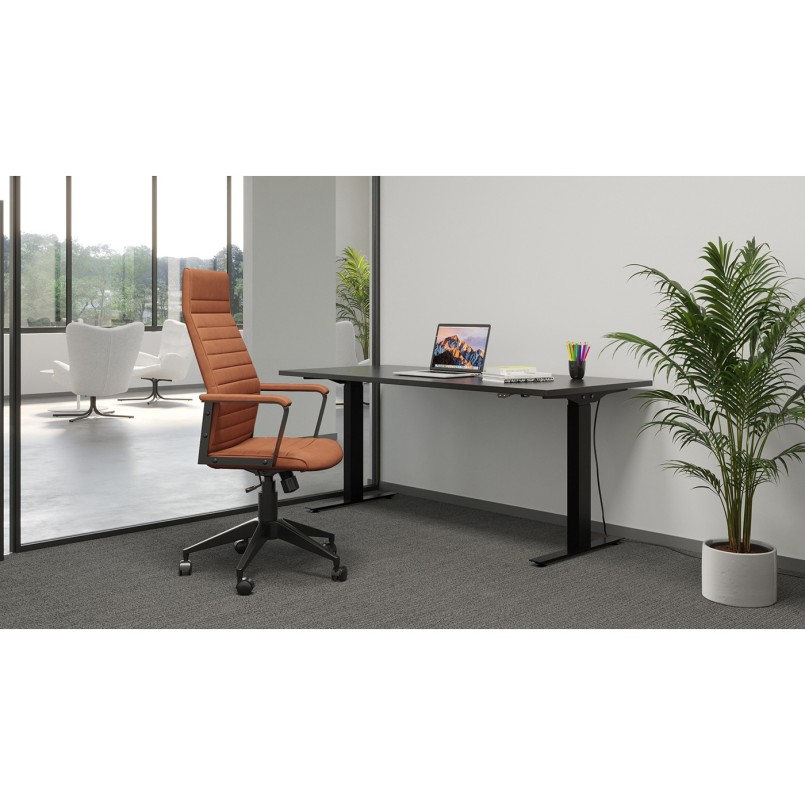 Bureau Office noir 140x60cm Kare Design
