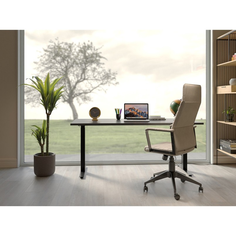 Chaise de bureau Labora pebble haut dossier