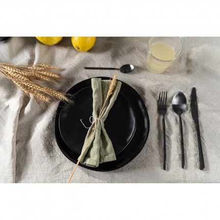 Assiettes Organic noires 26cm set de 4  Kare Design