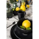 Assiettes Organic noires 20cm set de 4  Kare Design