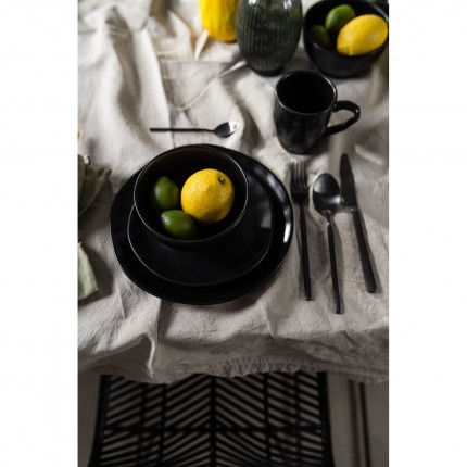 Assiettes Organic noires 26cm set de4  Kare Design