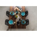 Assiettes Sicilia bleues 27cm set de 4 Kare Design