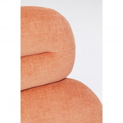 Fauteuil Elodie orange Kare Design