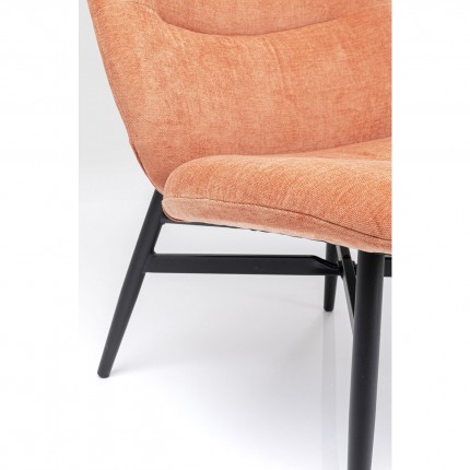 Fauteuil Elodie orange Kare Design