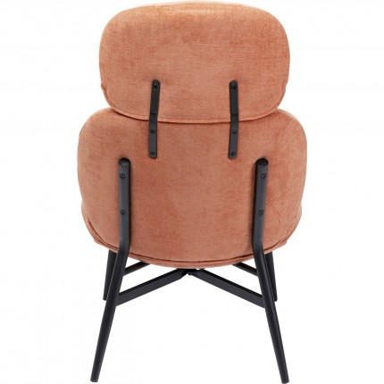 Fauteuil Elodie orange Kare Design