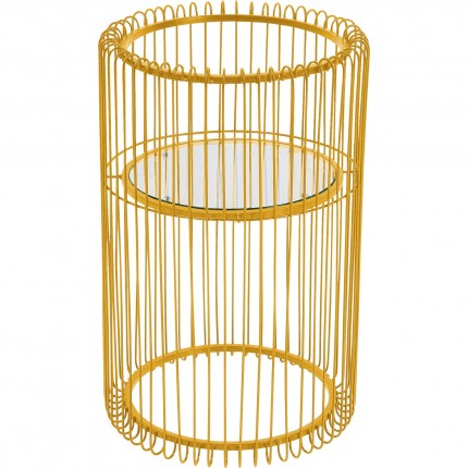 Table d'appoint Wire laiton 57cm Kare Design