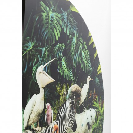 Tableau en verre Animaux de la jungle 120cm Kare Design