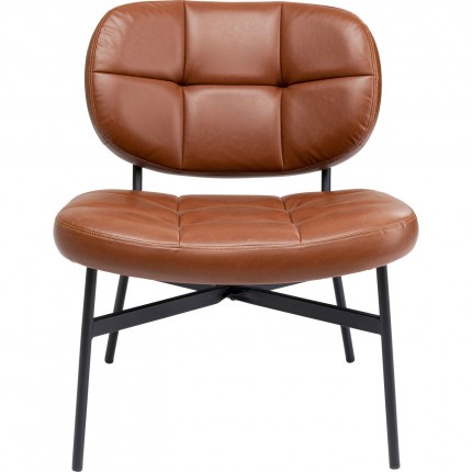 Fauteuil Enzo marron Kare Design